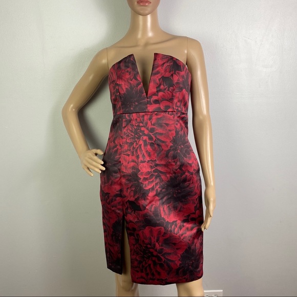 NBD REVOLVE FLORAL PRINT STRAPLESS MINI DRESS - Picture 2 of 11